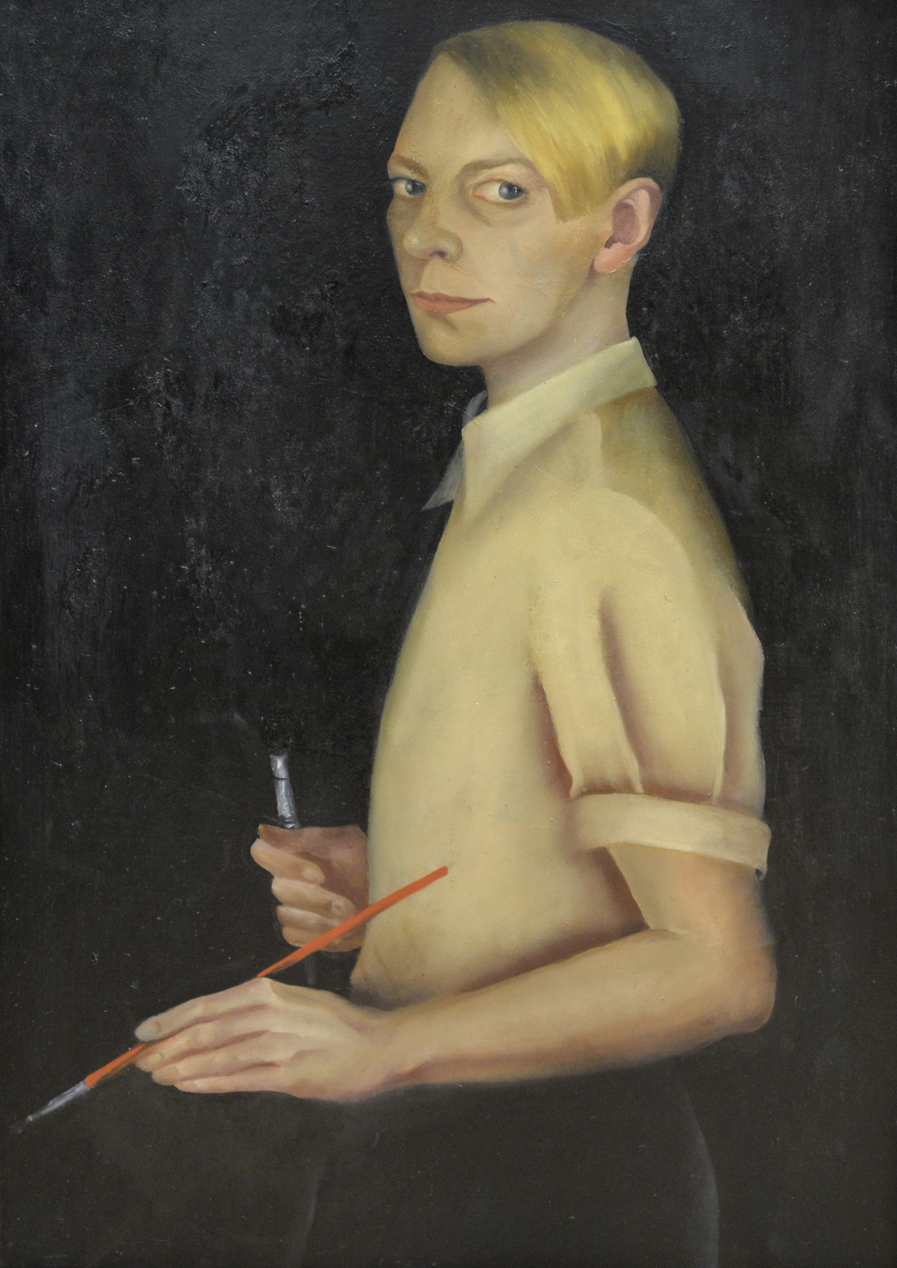 Kate Diehn-Bitt
Selbstbildnis als Malerin
Öl/Hartfaser 1935
© Kunsthalle Rostock