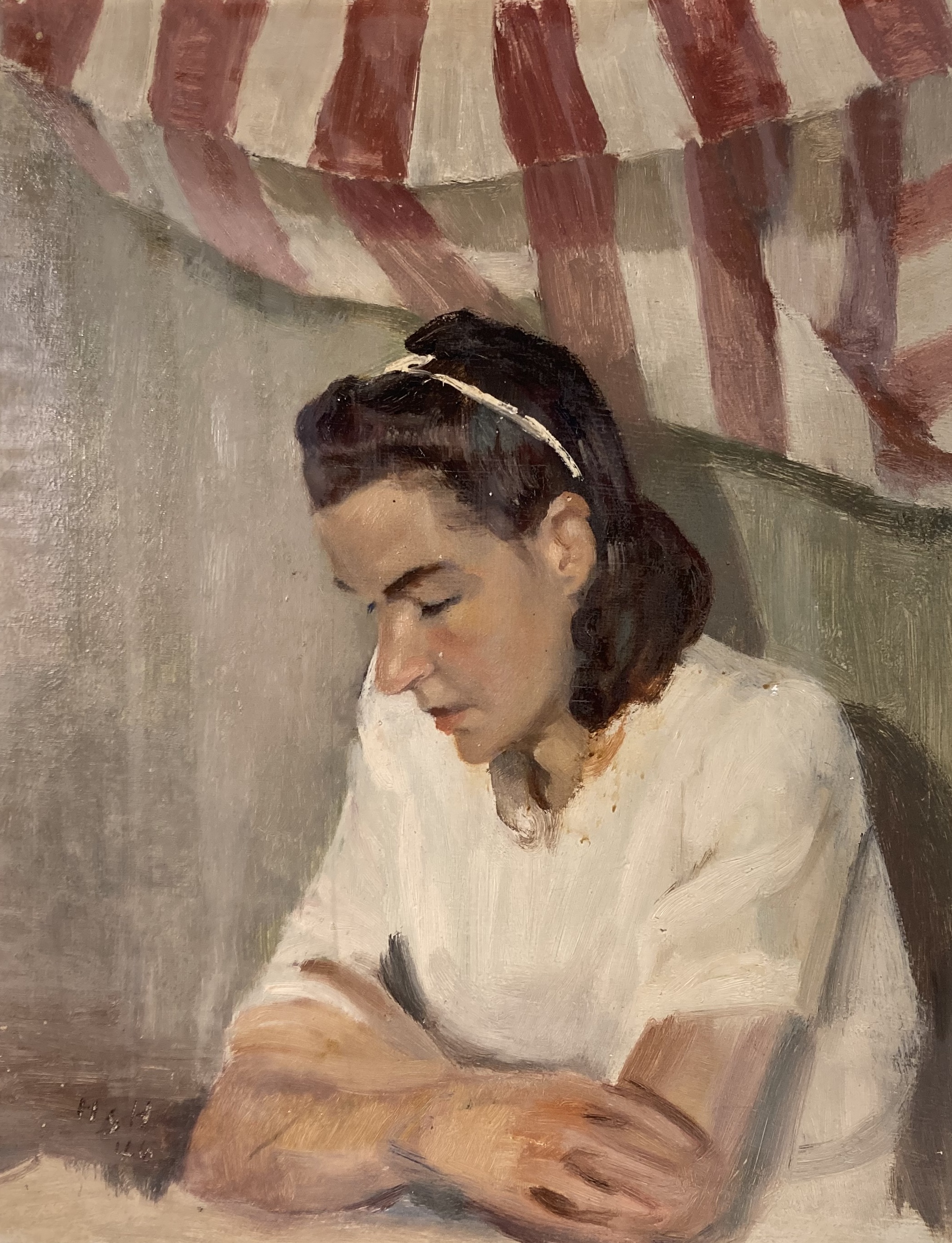 Hedwig Holtz-Sommer_Ohne Titel (Porträt der Nichte), 1946_Öl auf Leinwand_Privatbesitz_ Nachlassgemeinschaft der Künstlerin_Foto Dr. Ricarda Swoboda