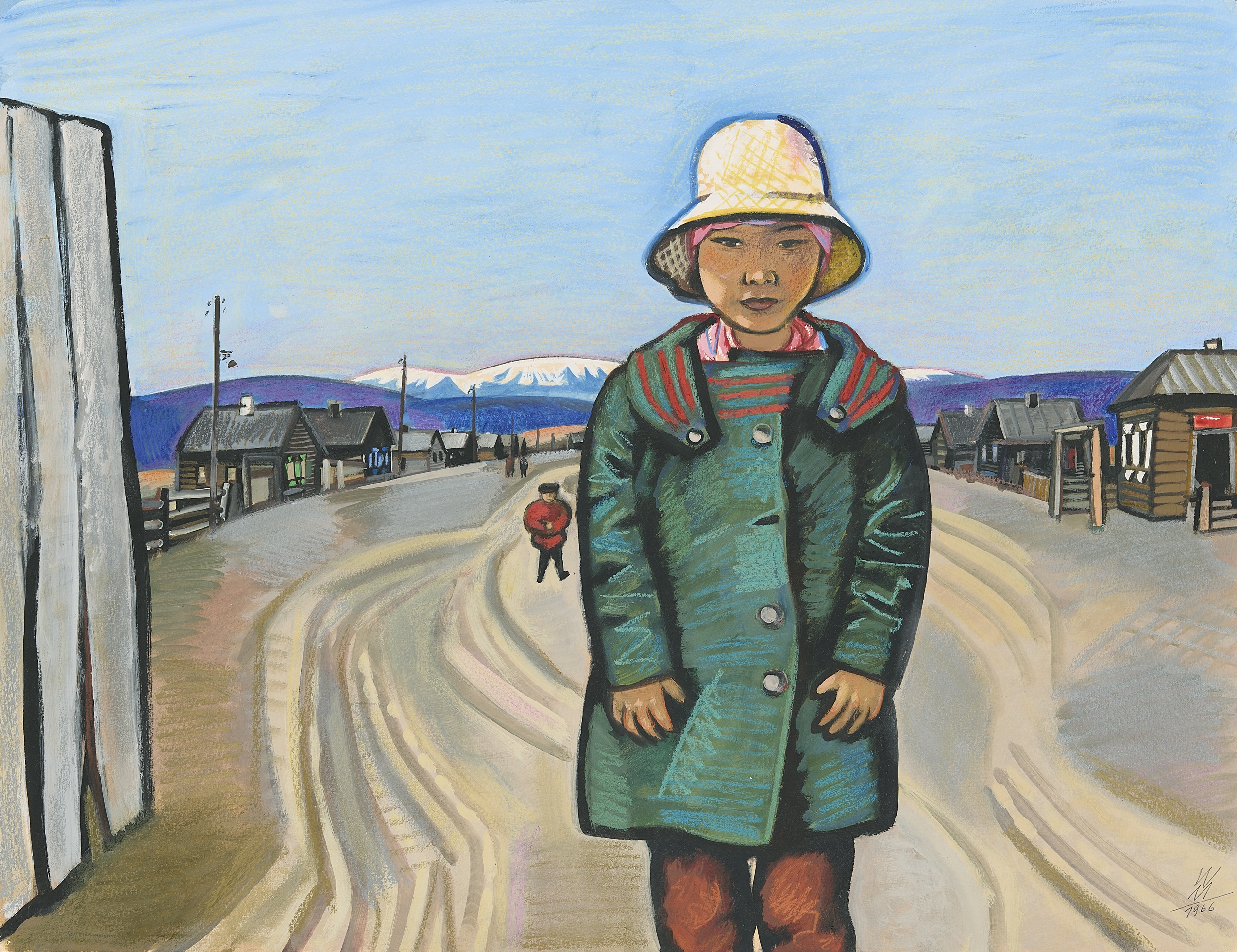Wolfgang Mattheuer
Mädchen in Bratsk, 1966
Gouache
50 × 65 cm
Privatsammlung
© VG Bild-Kunst, Bonn, 2026
Foto: Galerie Schwind, Leipzig